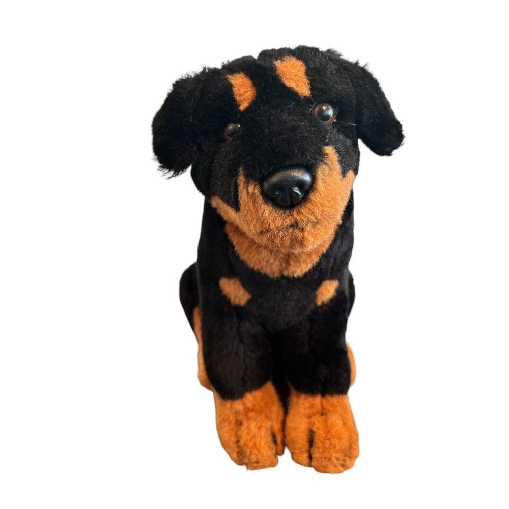 Vintage Ganz Rottweiler Plush Heritage Collection Stuffed Animal Dog Puppy Black